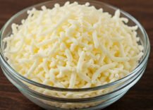 Mozzarella cheese – 1½ cups (150 g), shredded