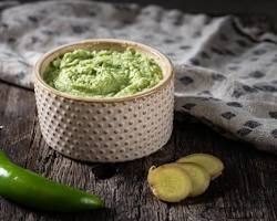 Ginger-green chili paste – 1 tsp