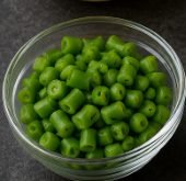 Beans — 1/4 cup, finely chopped