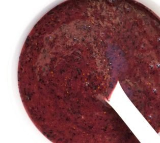½ cup blueberry puree