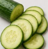 ½ cucumber, sliced