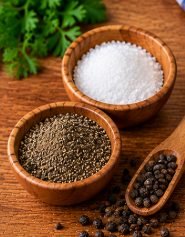 Salt and black pepper – to taste