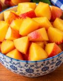 Peaches, peeled and chopped – 2 lb