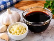 Garlic, soy sauce