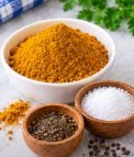 Curry powder, salt
