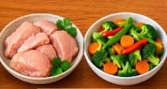 Chicken or vegetables