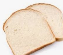 2 slices white bread
