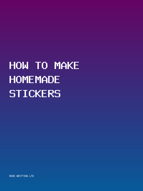 How To Make Homemade Stickers