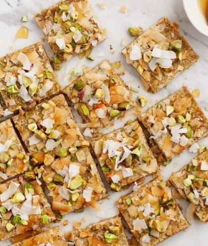 Jessica’s Pistachio Oat Squares — Jump to Recipe