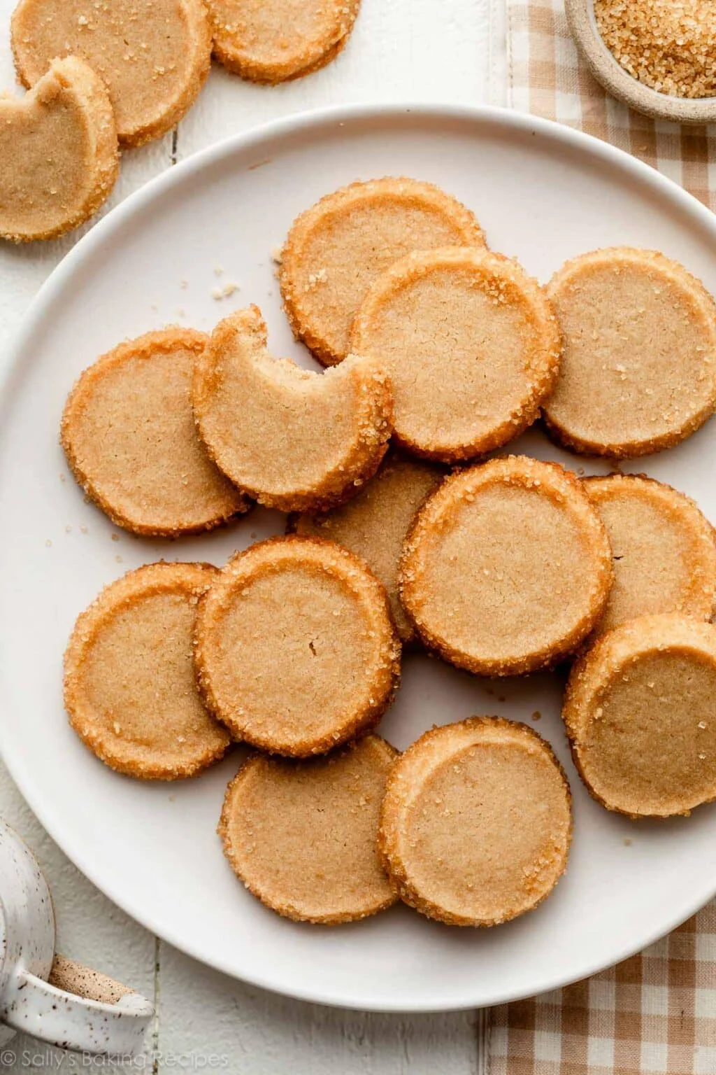 Brown Sugar Shortbread Cookies