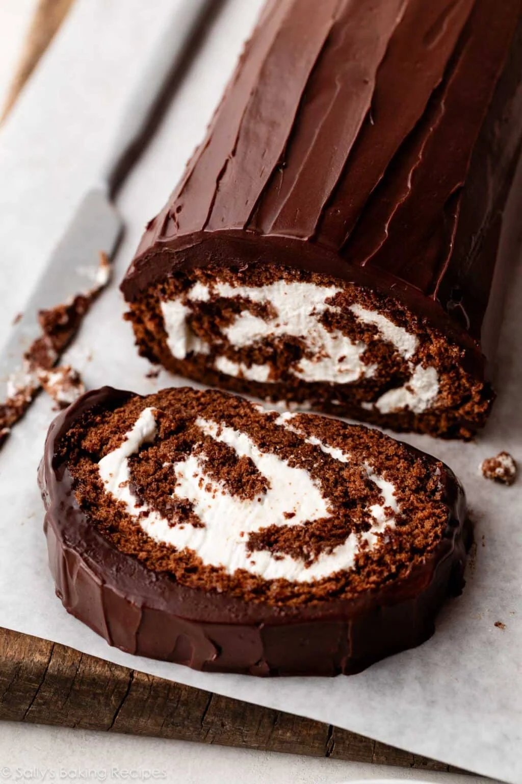 Chocolate Cake Roll (Swiss Roll)