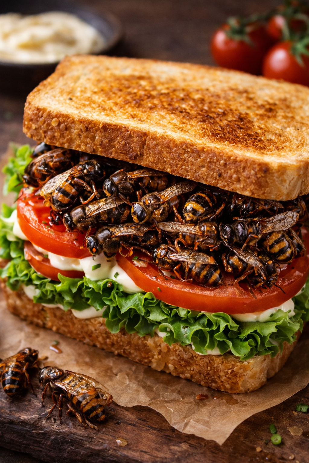 Bee-LT Sandwich – Sweet & Savory Insect Delight