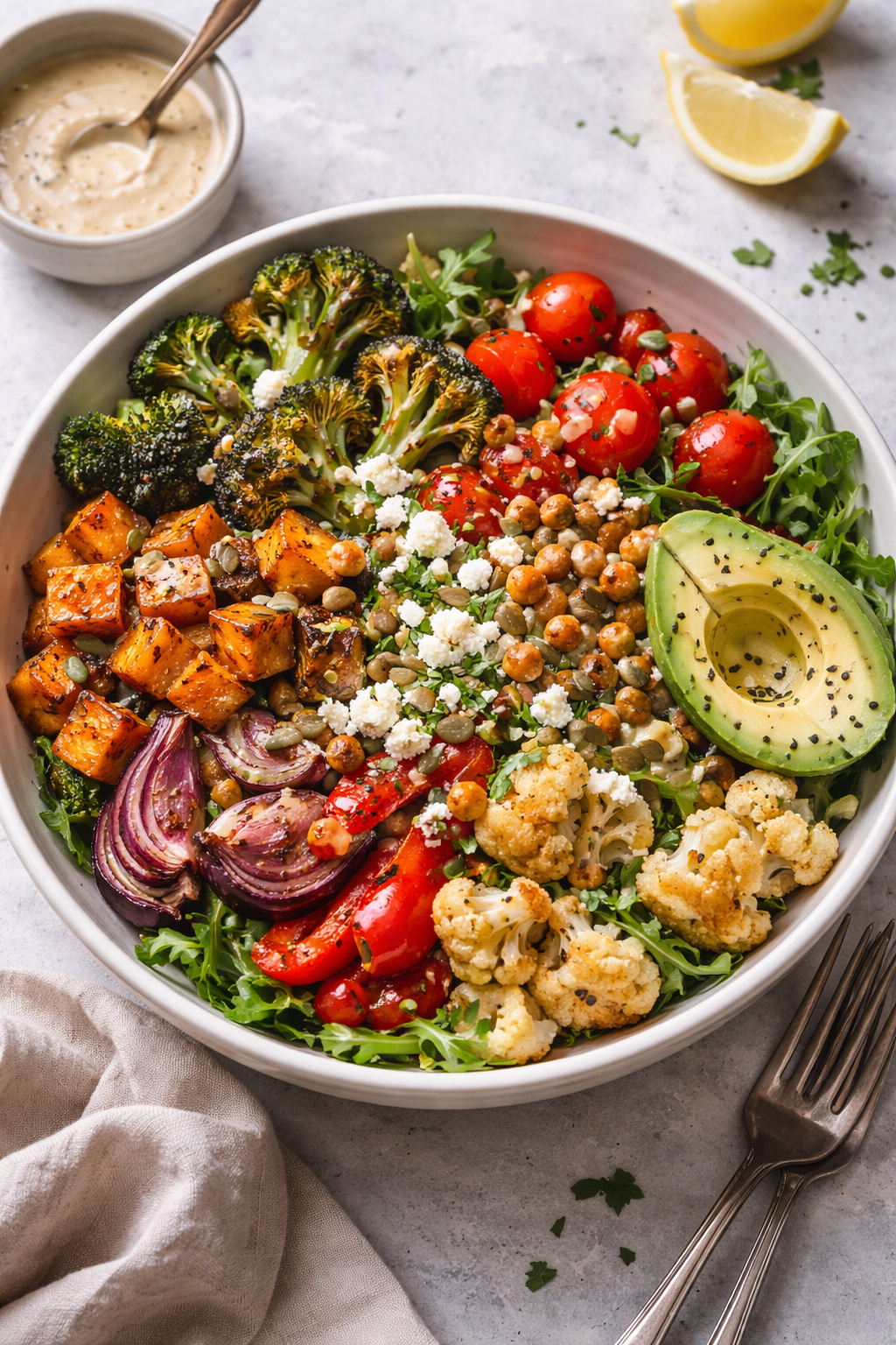 Roasted Vegetable Salad Bowl