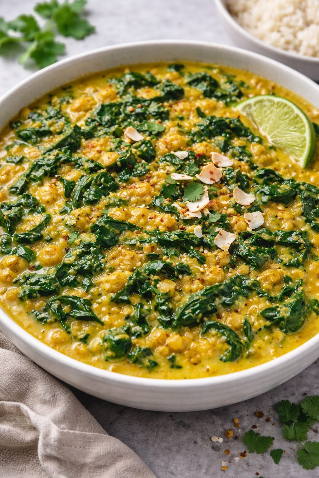 Spinach and Coconut Dal