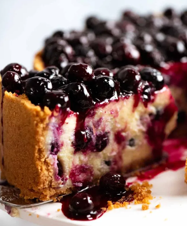 Blueberry Cheesecake | Creamy Homemade Blueberry Dessert Recipe