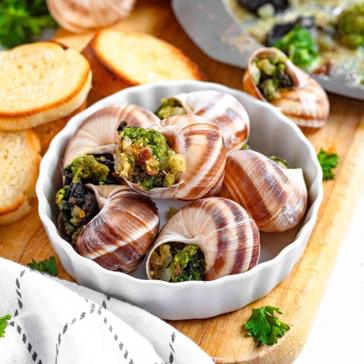Classic Escargots de Bourgogne Recipe |  Garlic Butter Baked Snails