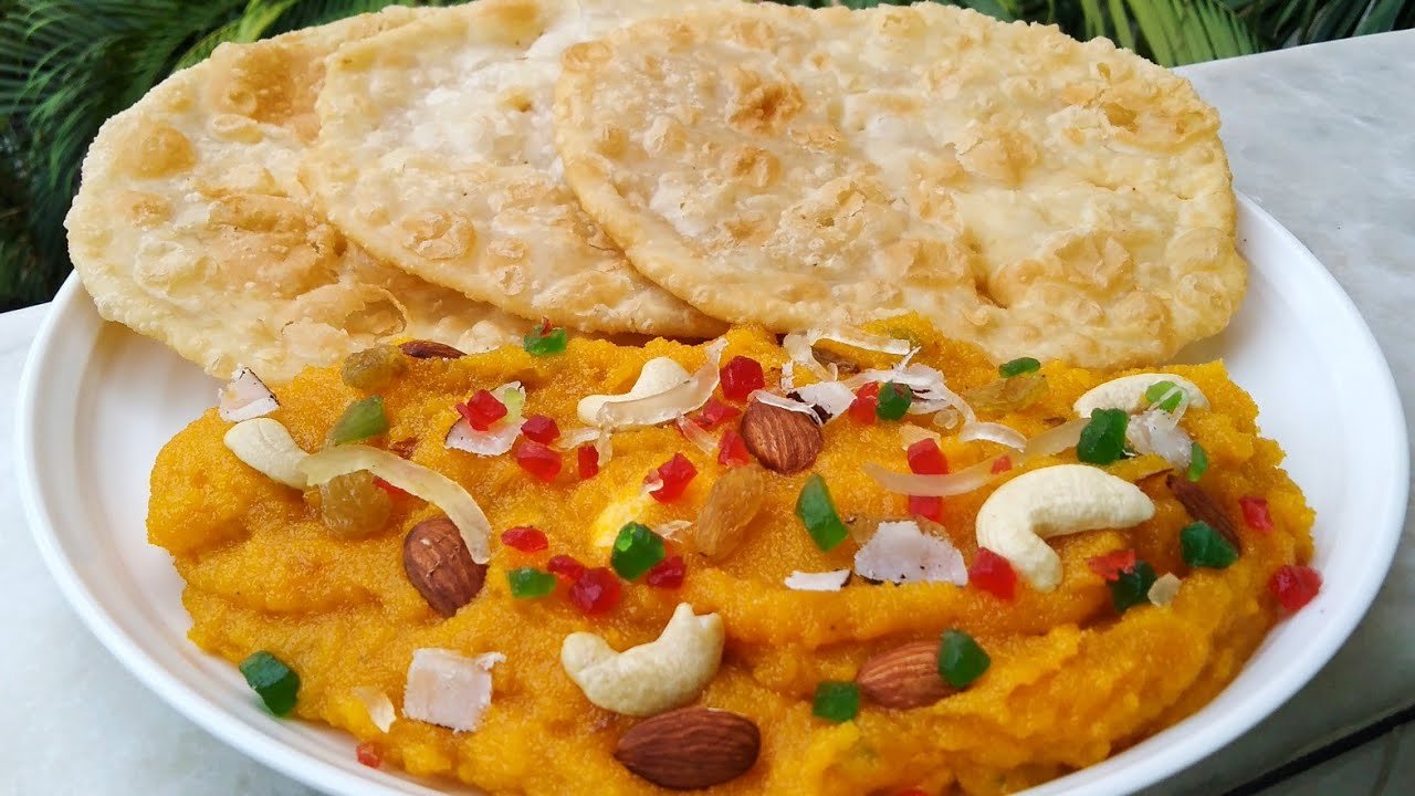 Halwa with Paratha (Bangladeshi Breakfast)