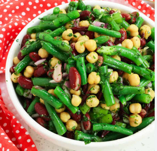 Fresh Bean Salad Recipe | Healthy and Easy Mixed Bean Salad