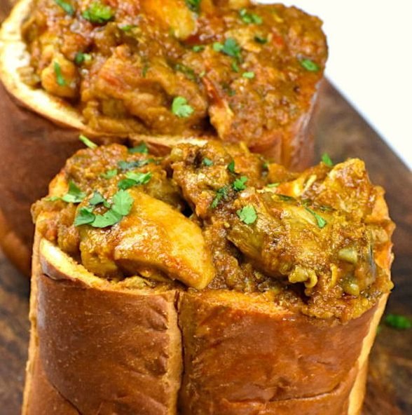 Bunny Chow Recipe | South African Curry in Bread Bowl