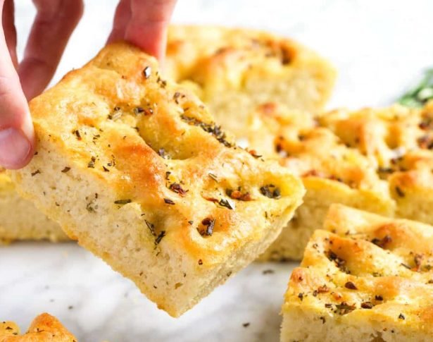 Focaccia Bread Recipe | Crispy Outside, Soft & Herbed Italian Bread