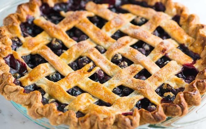 Juicy Blueberry Pie | Burst of Berries in a Flaky Buttery Crust