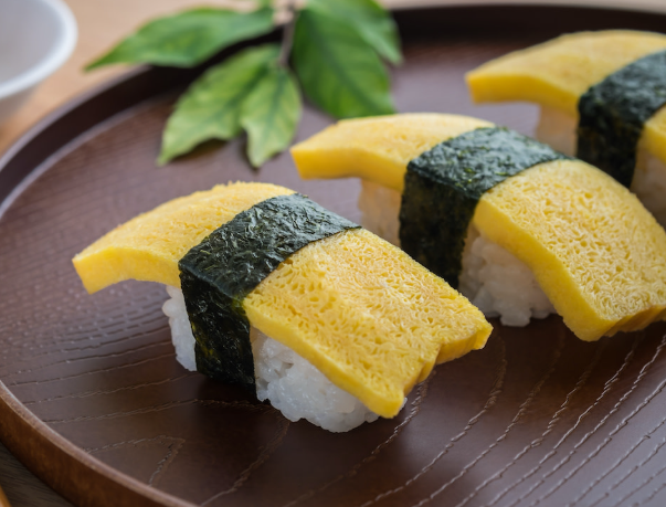 Tamago Sushi Recipe | Sweet Japanese Egg Omelet Sushi