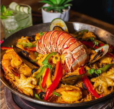 Authentic Seafood Paella | Spanish Rice Loaded with Fresh Seafood