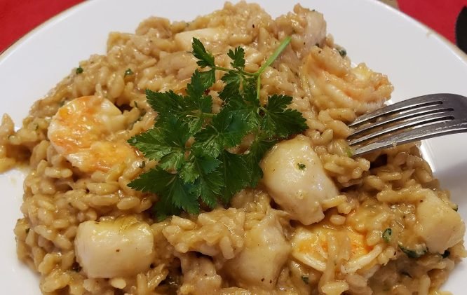 Creamy Seafood Risotto | Rich Italian Rice with Fresh Seafood Flavor