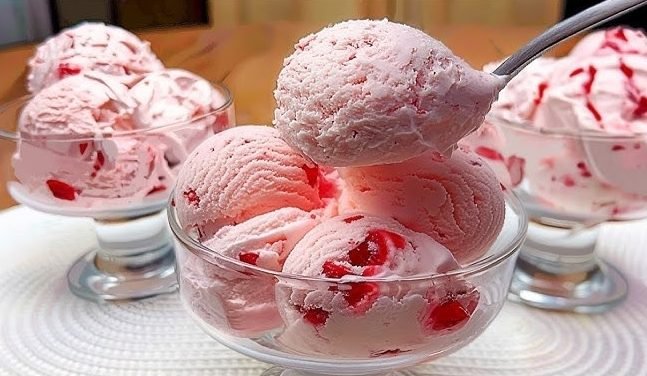 Cherry Ice Cream | Sweet, Creamy and Bursting with Fruity Flavor