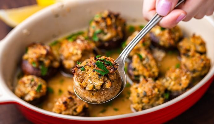Stuffed Mushrooms Recipe | Savory, Cheesy & Perfect Appetizer