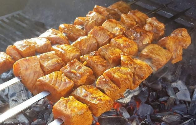Fish Kebabs | Juicy, Spiced and Perfectly Grilled Seafood Skewers