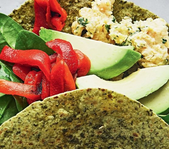 Chickpea and Avocado Wrap