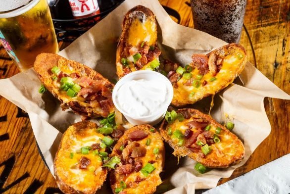 Loaded Potato Skins | Crispy, Cheesy and Fully Loaded Savory Snack Delight