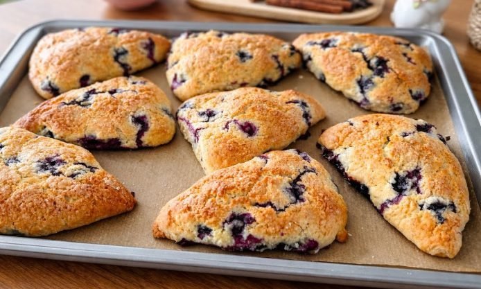 Blueberry Scones Recipe | Soft, Buttery & Bakery-Style Homemade Treat