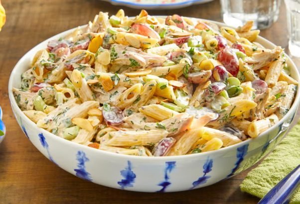 Chicken Pasta Salad Recipe | Creamy, Fresh & Easy Meal Prep Salad