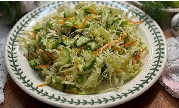 Cabbage Cucumber Salad Recipe | Crisp, Refreshing & Healthy Side Salad