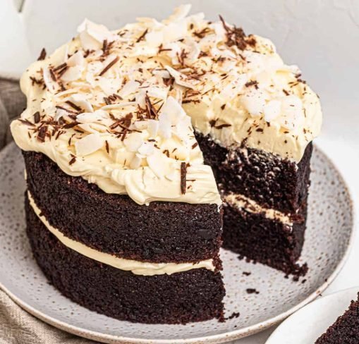 Chocolate Coconut Cake Recipe | Rich, Moist & Tropical Chocolate Dessert