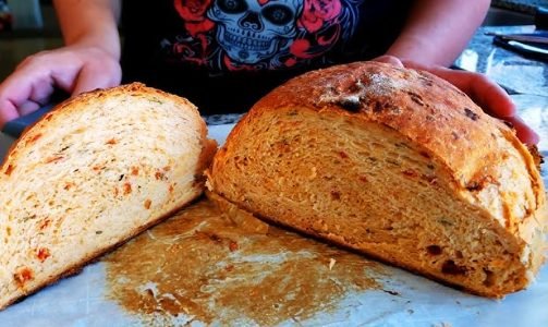 Basil Tomato Bread Recipe | Soft, Savory & Flavorful Homemade Bread