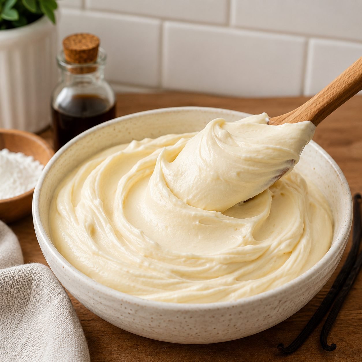 Creamy Vanilla Frosting Recipe | Smooth and Classic Buttercream Frosting