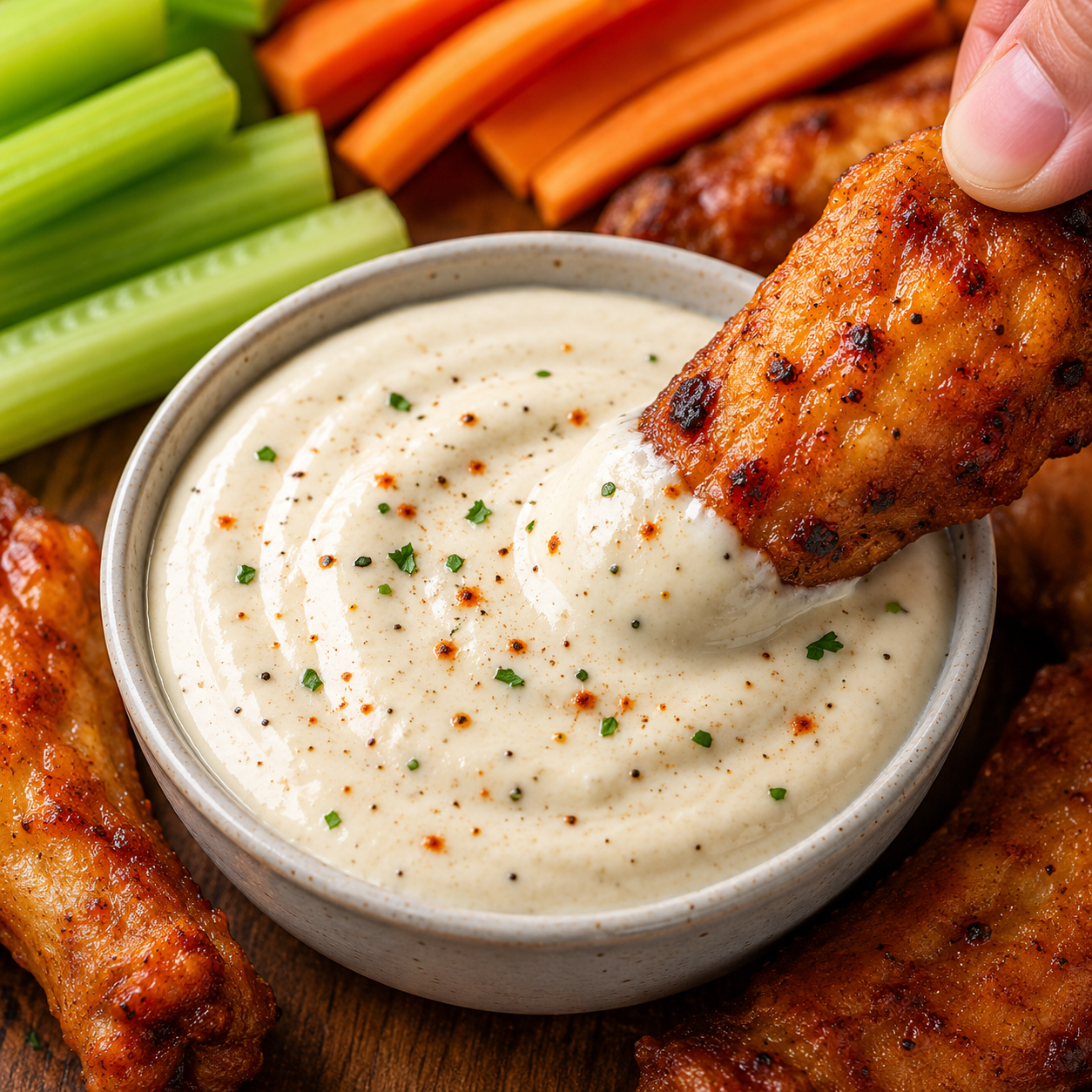Creamy Chicken Wing Dipping Sauce Recipe | Rich and Flavorful Homemade Wing Sauce