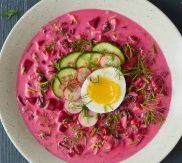 Khira aur Jhinga ka Thanda Soup (Cucumber & Shrimp Cold Soup)