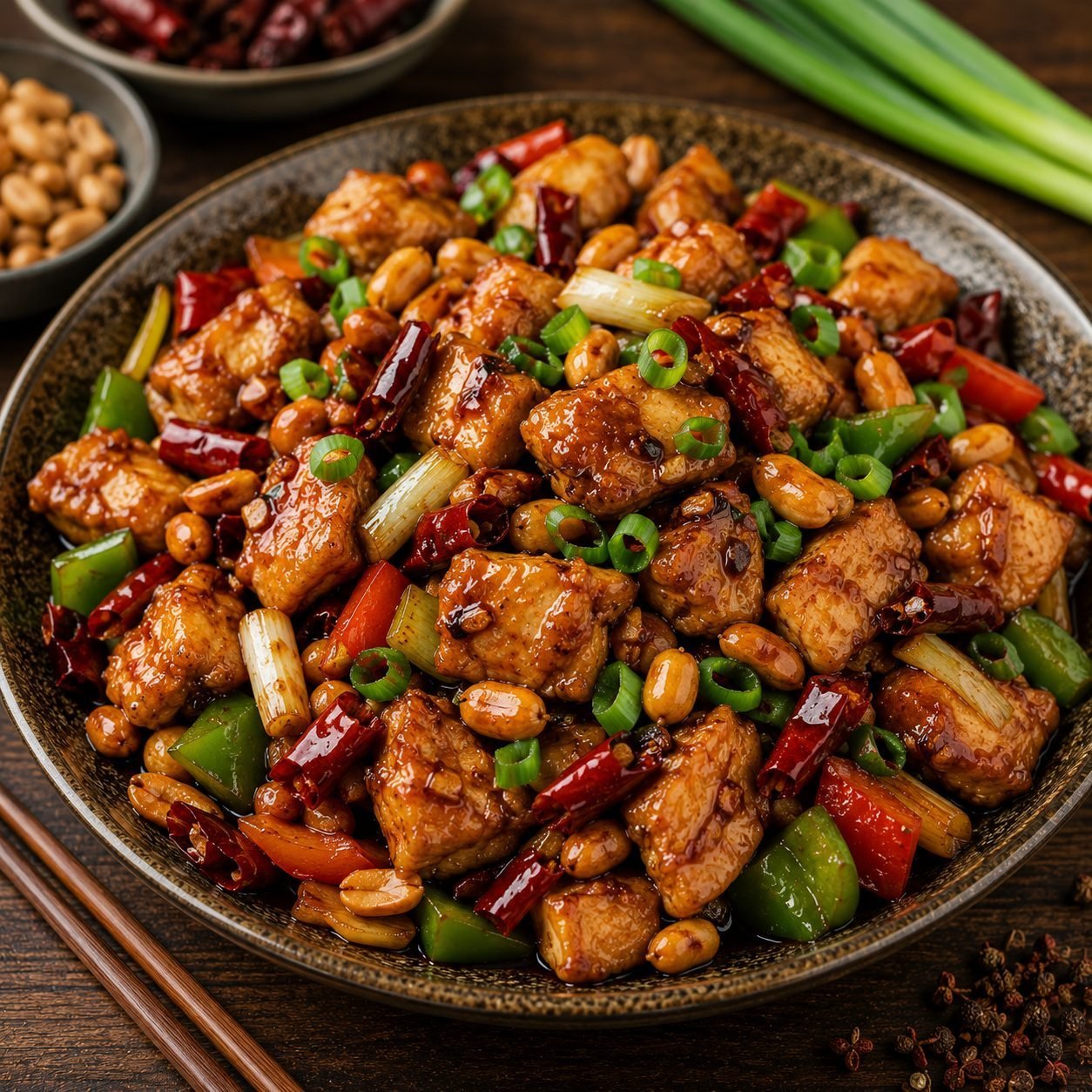Chinese Kung Pao Chicken Recipe | Authentic Spicy Chicken Stir-Fry