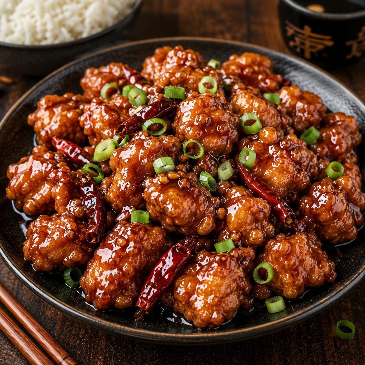 Chinese General Tso's Chicken Recipe | Crispy Chicken in a Sweet and Spicy Glaze