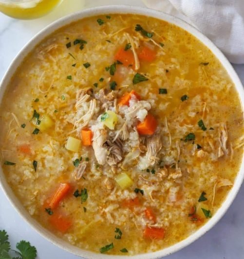 Cape Verdean Canja Chicken Soup | Comforting, Hearty and Traditional Chicken Soup Recipe