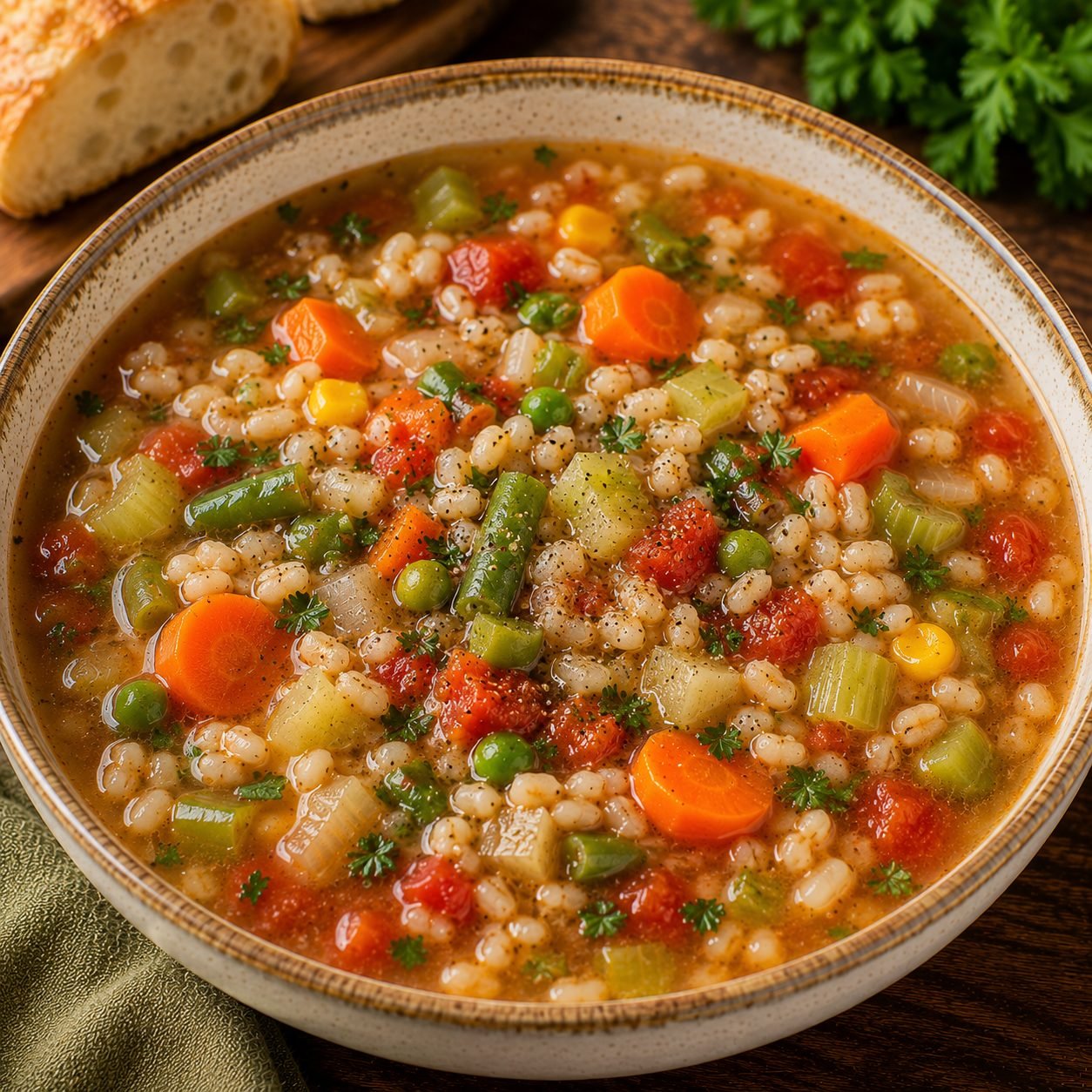 Vegetable Barley Soup | Hearty, Nutritious and Comforting Homemade Soup Recipe