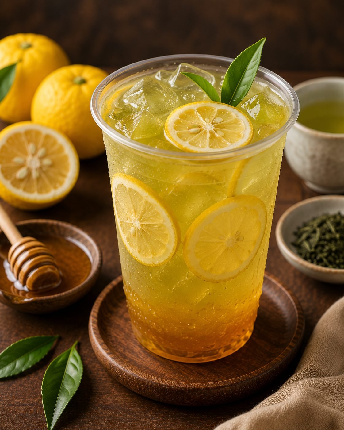 Yuzu Honey Green Tea | Refreshing, Citrusy and Naturally Sweet Tea Recipe