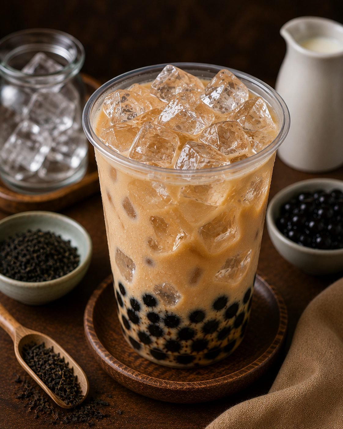 Crystal Ice Cube Milk Tea Recipe