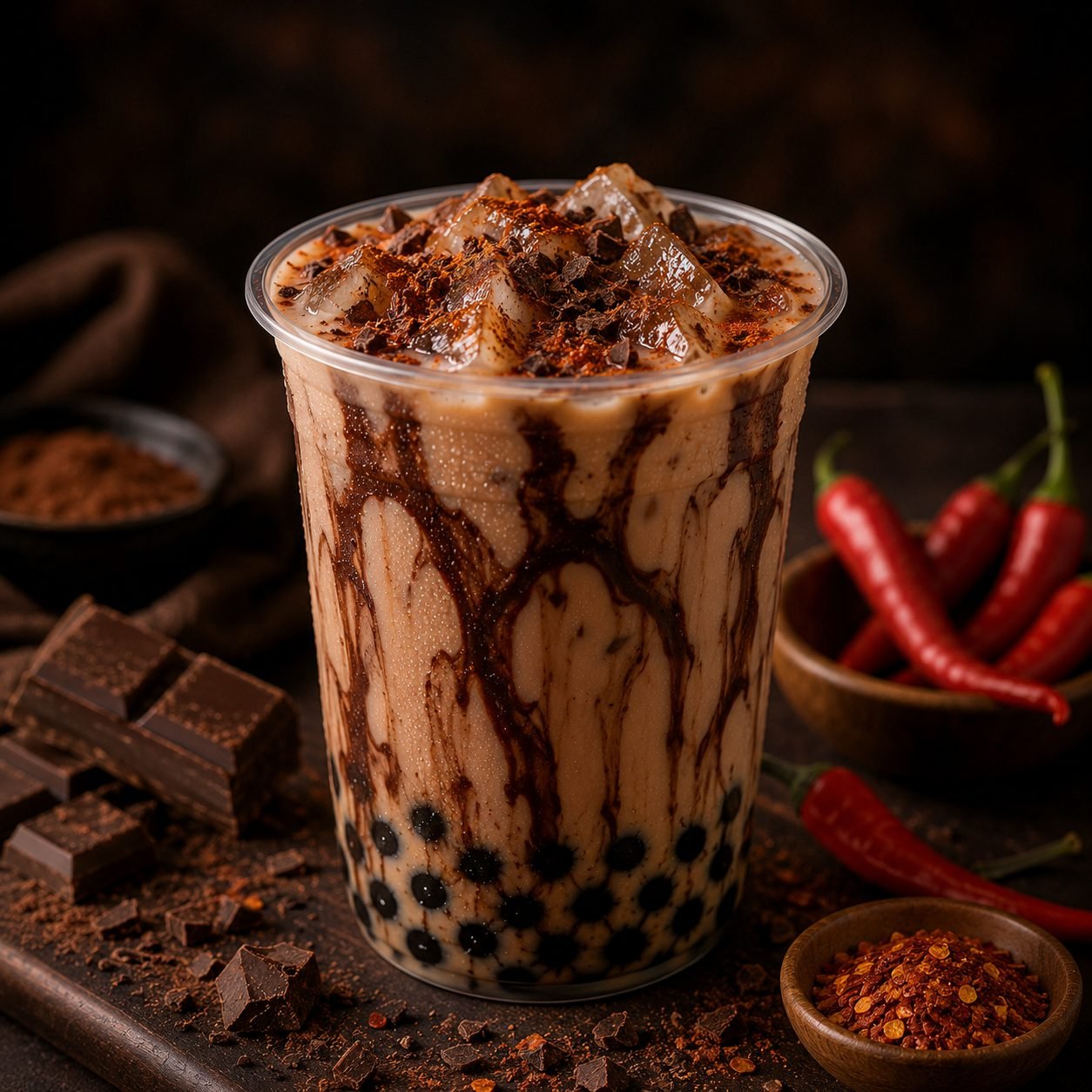 Spicy Chilli Chocolate Milk Tea | Rich, Creamy and Bold Café-Style Beverage Recipe