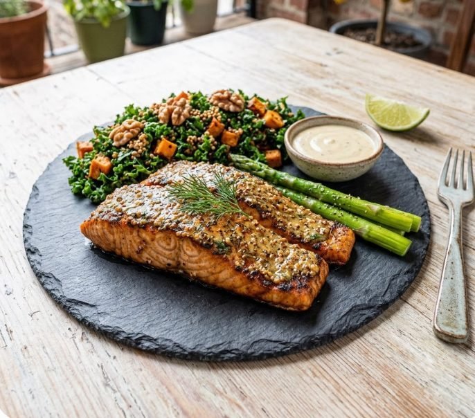 Dijon Mustard Salmon Recipe | Creamy, Tangy & Flavorful Baked Salmon