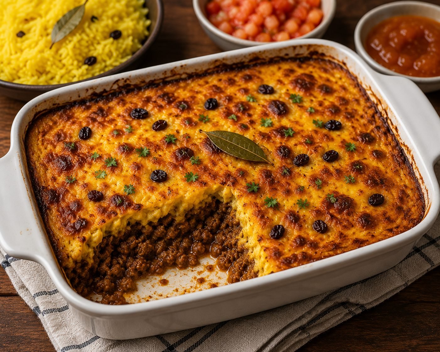 South African Bobotie Recipe | Traditional Cape Malay Spiced Meat Casserole